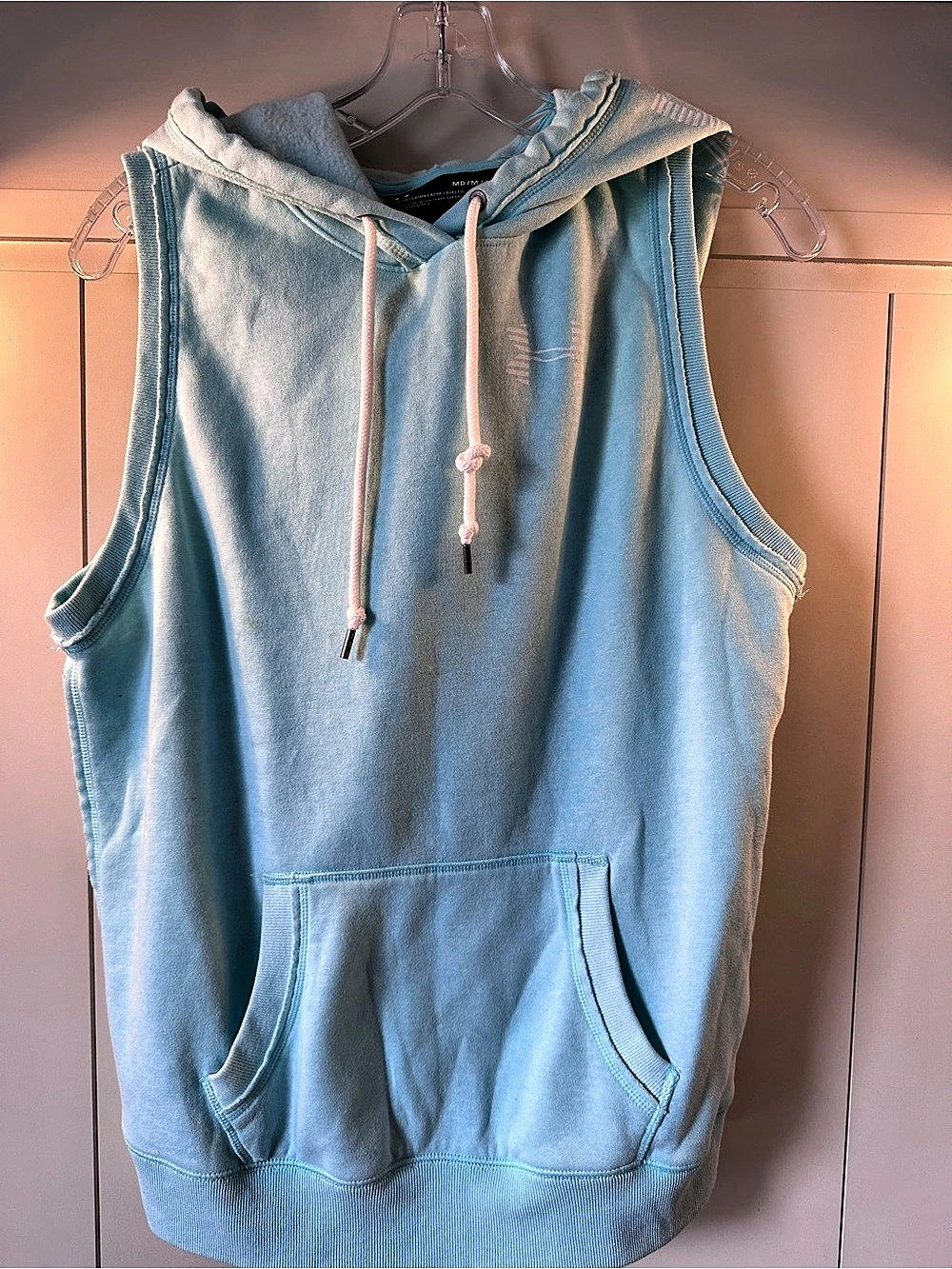 Under Armour Icon Fleece Sleeveless Hoodie Men's Blue Medium
